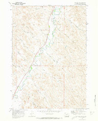 Buffalo NE Wyoming Historical topographic map, 1:24000 scale, 7.5 X 7.5 Minute, Year 1970