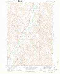 Buffalo NE Wyoming Historical topographic map, 1:24000 scale, 7.5 X 7.5 Minute, Year 1970