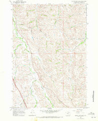 Buffalo Run Creek Wyoming Historical topographic map, 1:24000 scale, 7.5 X 7.5 Minute, Year 1967