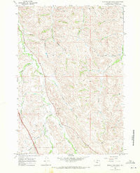 Buffalo Run Creek Wyoming Historical topographic map, 1:24000 scale, 7.5 X 7.5 Minute, Year 1967