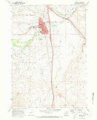 Buffalo Wyoming Historical topographic map, 1:24000 scale, 7.5 X 7.5 Minute, Year 1970