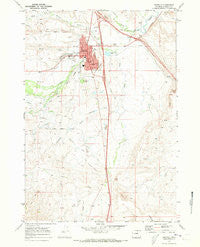 Buffalo Wyoming Historical topographic map, 1:24000 scale, 7.5 X 7.5 Minute, Year 1970