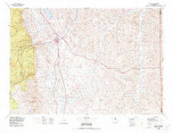 Buffalo Wyoming Historical topographic map, 1:100000 scale, 30 X 60 Minute, Year 1978