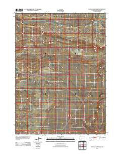 Buffalo Hump Basin Wyoming Historical topographic map, 1:24000 scale, 7.5 X 7.5 Minute, Year 2012