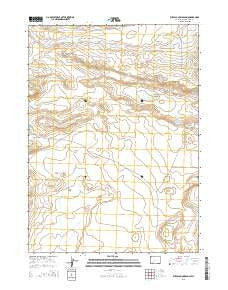 Buffalo Hump Basin Wyoming Current topographic map, 1:24000 scale, 7.5 X 7.5 Minute, Year 2015