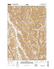 Buffalo Run Creek Wyoming Current topographic map, 1:24000 scale, 7.5 X 7.5 Minute, Year 2015