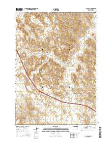 Buffalo SE Wyoming Current topographic map, 1:24000 scale, 7.5 X 7.5 Minute, Year 2015