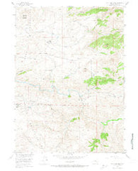 Bull Camp Peak Wyoming Historical topographic map, 1:24000 scale, 7.5 X 7.5 Minute, Year 1955