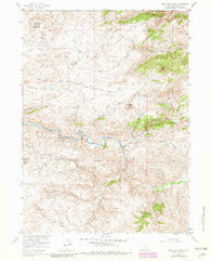 Bull Camp Peak Wyoming Historical topographic map, 1:24000 scale, 7.5 X 7.5 Minute, Year 1955