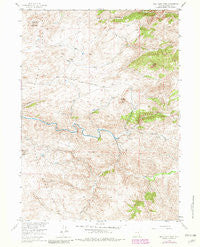 Bull Camp Peak Wyoming Historical topographic map, 1:24000 scale, 7.5 X 7.5 Minute, Year 1955