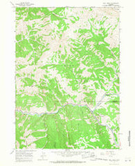 Bull Creek Wyoming Historical topographic map, 1:24000 scale, 7.5 X 7.5 Minute, Year 1965