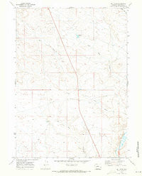 Bull Draw Wyoming Historical topographic map, 1:24000 scale, 7.5 X 7.5 Minute, Year 1969