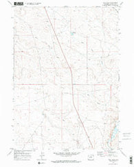 Bull Draw Wyoming Historical topographic map, 1:24000 scale, 7.5 X 7.5 Minute, Year 1969