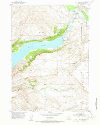 Bull Lake East Wyoming Historical topographic map, 1:24000 scale, 7.5 X 7.5 Minute, Year 1951