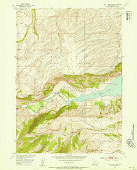 Bull Lake West Wyoming Historical topographic map, 1:24000 scale, 7.5 X 7.5 Minute, Year 1952
