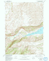Bull Lake West Wyoming Historical topographic map, 1:24000 scale, 7.5 X 7.5 Minute, Year 1952