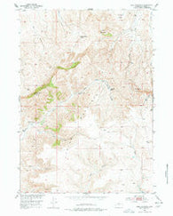 Bull Mountain Wyoming Historical topographic map, 1:24000 scale, 7.5 X 7.5 Minute, Year 1952