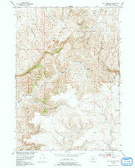 Bull Mountain Wyoming Historical topographic map, 1:24000 scale, 7.5 X 7.5 Minute, Year 1952