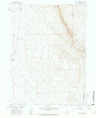 Bull Springs Wyoming Historical topographic map, 1:24000 scale, 7.5 X 7.5 Minute, Year 1960