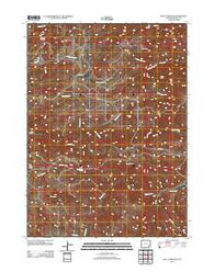 Bull Camp Peak Wyoming Historical topographic map, 1:24000 scale, 7.5 X 7.5 Minute, Year 2012