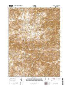 Bull Camp Peak Wyoming Current topographic map, 1:24000 scale, 7.5 X 7.5 Minute, Year 2015