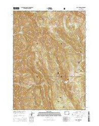 Bull Creek Wyoming Current topographic map, 1:24000 scale, 7.5 X 7.5 Minute, Year 2015