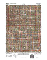 Bull Draw Wyoming Historical topographic map, 1:24000 scale, 7.5 X 7.5 Minute, Year 2012