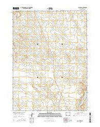 Bull Draw Wyoming Current topographic map, 1:24000 scale, 7.5 X 7.5 Minute, Year 2015