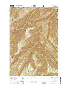 Bull Elk Park Wyoming Current topographic map, 1:24000 scale, 7.5 X 7.5 Minute, Year 2015