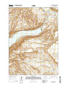 Bull Lake East Wyoming Current topographic map, 1:24000 scale, 7.5 X 7.5 Minute, Year 2015