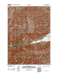 Bull Lake West Wyoming Historical topographic map, 1:24000 scale, 7.5 X 7.5 Minute, Year 2012