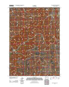 Bull Mountain Wyoming Historical topographic map, 1:24000 scale, 7.5 X 7.5 Minute, Year 2012
