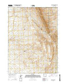 Bull Springs Wyoming Current topographic map, 1:24000 scale, 7.5 X 7.5 Minute, Year 2015