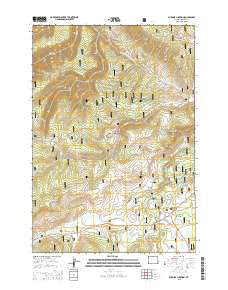Burgess Junction Wyoming Current topographic map, 1:24000 scale, 7.5 X 7.5 Minute, Year 2015