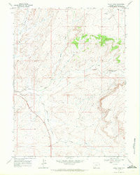 Burley Draw Wyoming Historical topographic map, 1:24000 scale, 7.5 X 7.5 Minute, Year 1968