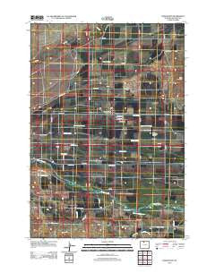 Burlington Wyoming Historical topographic map, 1:24000 scale, 7.5 X 7.5 Minute, Year 2012