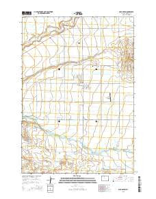 Burlington Wyoming Current topographic map, 1:24000 scale, 7.5 X 7.5 Minute, Year 2015