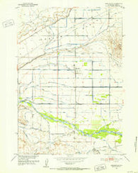 Burlington Wyoming Historical topographic map, 1:24000 scale, 7.5 X 7.5 Minute, Year 1951