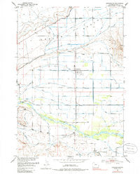 Burlington Wyoming Historical topographic map, 1:24000 scale, 7.5 X 7.5 Minute, Year 1951