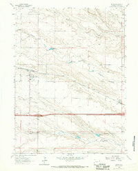 Burns Wyoming Historical topographic map, 1:24000 scale, 7.5 X 7.5 Minute, Year 1963