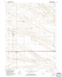 Burns Wyoming Historical topographic map, 1:24000 scale, 7.5 X 7.5 Minute, Year 1991