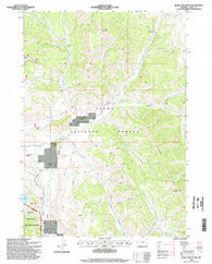 Burnt Mountain Wyoming Historical topographic map, 1:24000 scale, 7.5 X 7.5 Minute, Year 1996