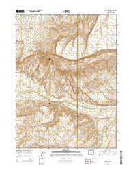 Burntfork Wyoming Current topographic map, 1:24000 scale, 7.5 X 7.5 Minute, Year 2015