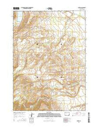 Burris Wyoming Current topographic map, 1:24000 scale, 7.5 X 7.5 Minute, Year 2015