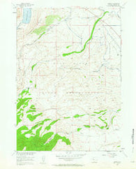Burris Wyoming Historical topographic map, 1:24000 scale, 7.5 X 7.5 Minute, Year 1952