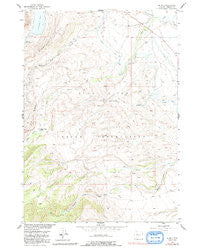 Burris Wyoming Historical topographic map, 1:24000 scale, 7.5 X 7.5 Minute, Year 1952