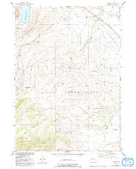 Burris Wyoming Historical topographic map, 1:24000 scale, 7.5 X 7.5 Minute, Year 1952