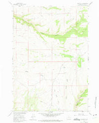 Bush Butte Wyoming Historical topographic map, 1:24000 scale, 7.5 X 7.5 Minute, Year 1960