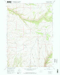 Bush Butte Wyoming Historical topographic map, 1:24000 scale, 7.5 X 7.5 Minute, Year 1960