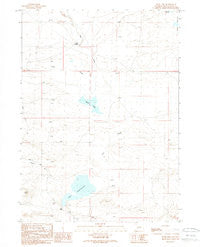 Bush Lake Wyoming Historical topographic map, 1:24000 scale, 7.5 X 7.5 Minute, Year 1989